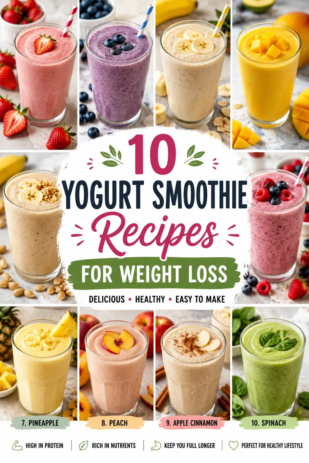 10 yogurt smoothie recipes for weight loss