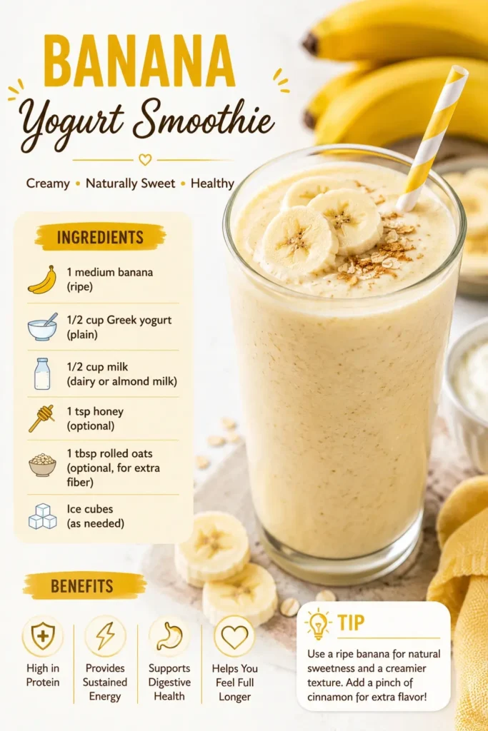 banana yogurt smoothie recipe