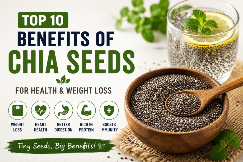 Top 10 Benefits of Chia Seeds for Health and Weight Loss