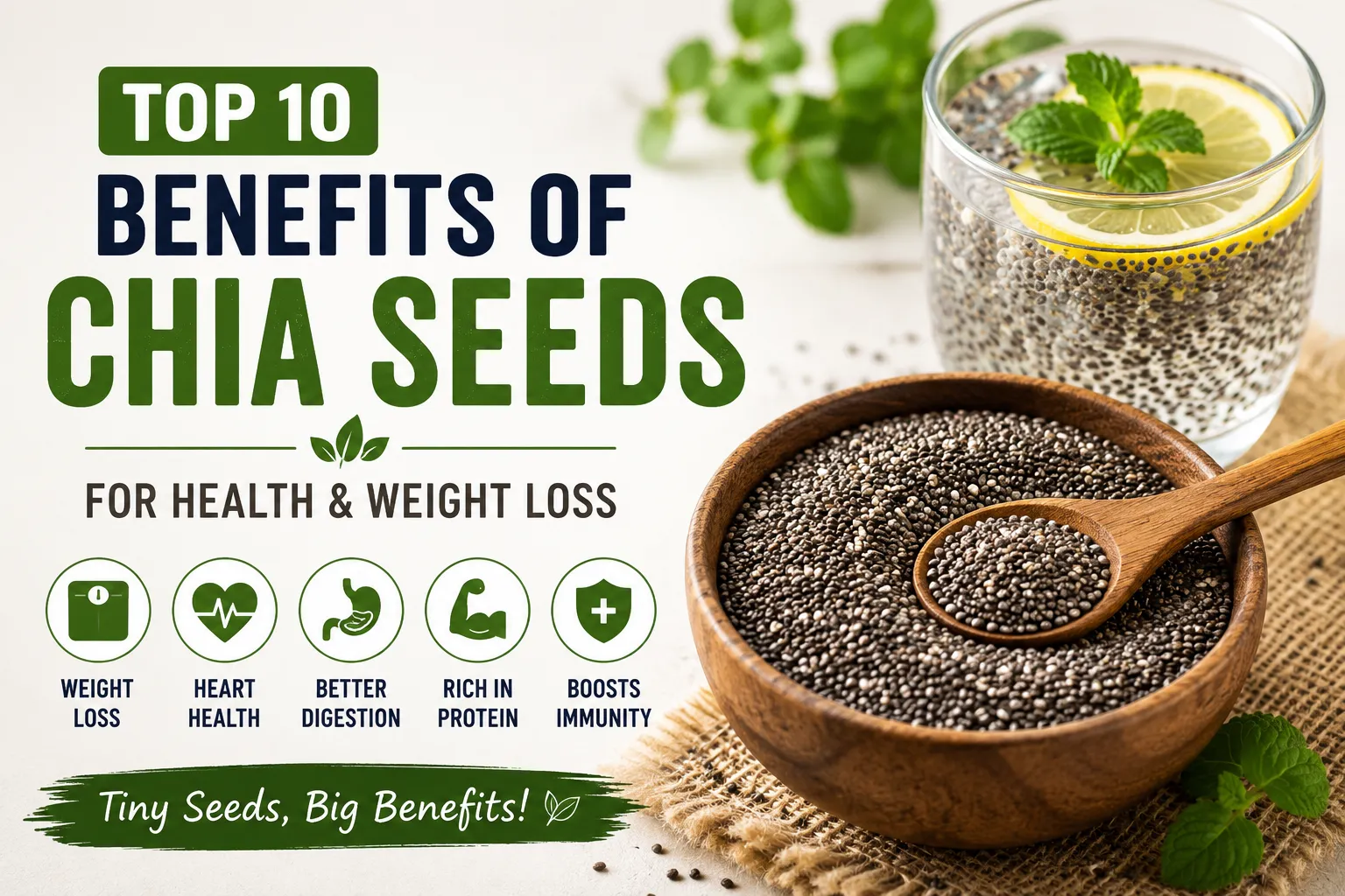 Top 10 Benefits of Chia Seeds for Health and Weight Loss