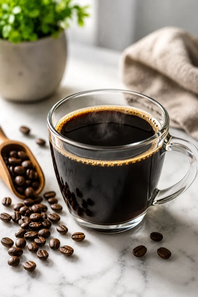 Cup of black coffee as one of the best drinks for weight loss
