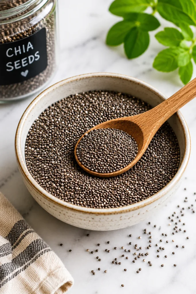 Chia seeds as one of the best high fiber foods for weight loss
