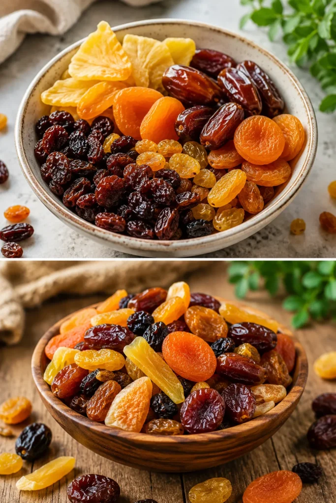 Dried fruits as one of the worst fruits for weight loss due to high calorie density