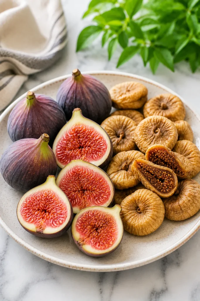 Fresh and dried figs as fruits that should be eaten in moderation for weight loss