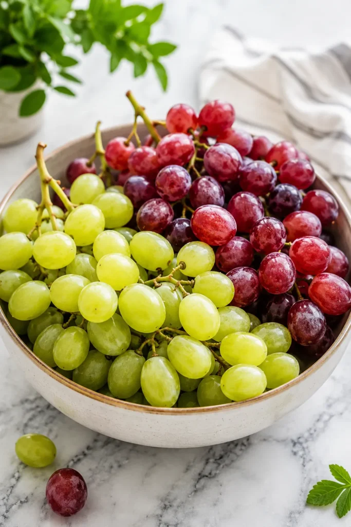 Grapes as one of the worst fruits for weight loss due to high natural sugar content