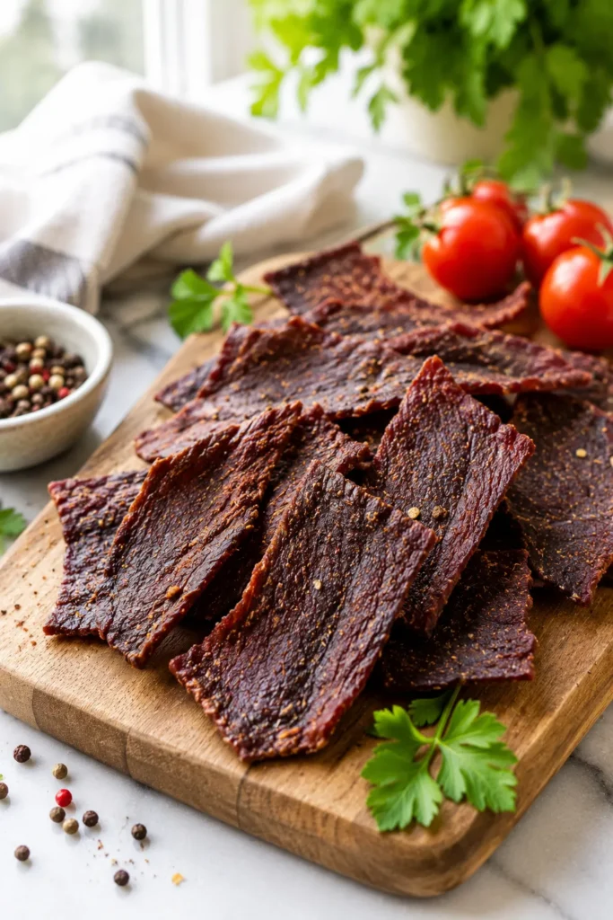 Low sodium beef jerky high protein snack for weight loss
