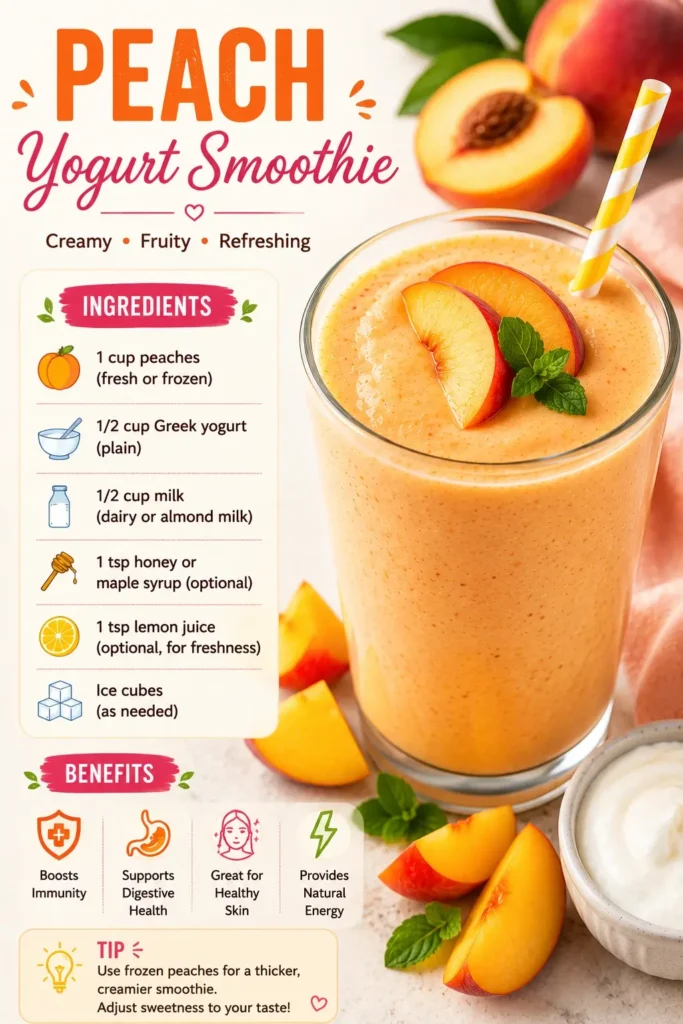peach yogurt smoothie recipe