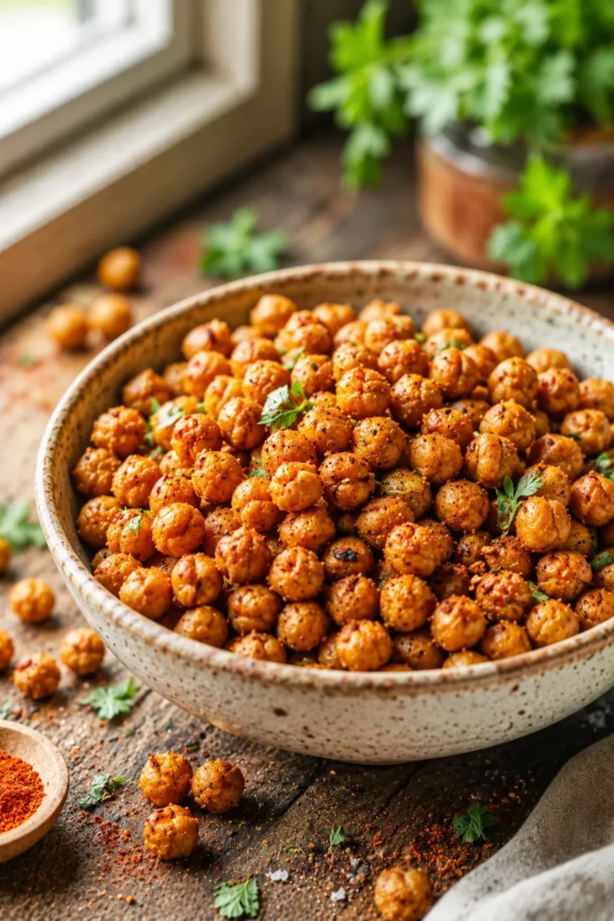 Roasted chickpeas high protein snack for weight loss
